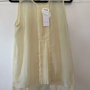 Marshalls Cream Sleeveless Top New with Tag